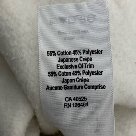 J.O & Co. Hooded Sweatshirt Cropped Sz Large Batwing Sleeves - Picture 7 of 9